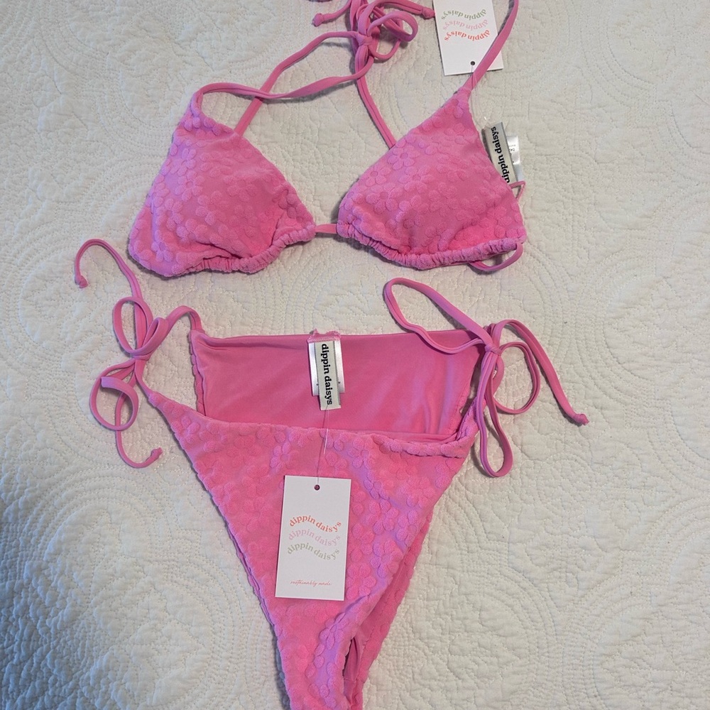 dippin daisys pink bikini